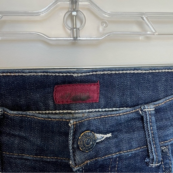 MOTHER Insider Step Crop Fray Jeans in Speed Racer Size 28 - Picture 2 of 5